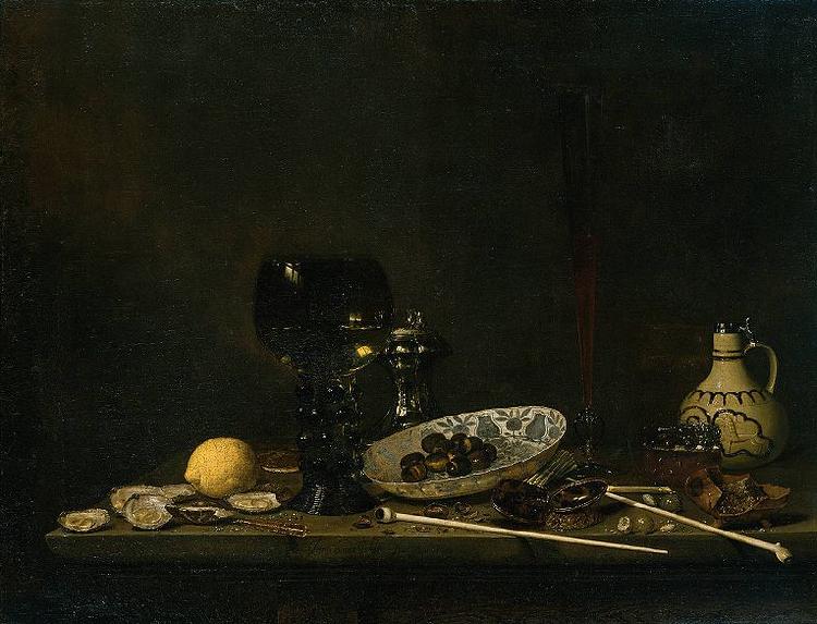 Jan van de Velde Still life with wineglass